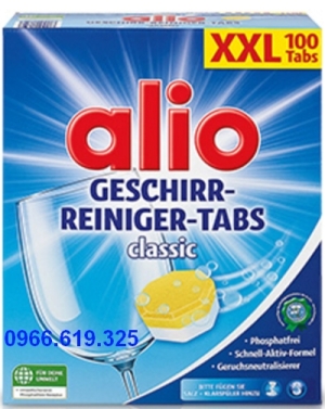 viên rửa bát alio classic xxl 100 tabs 