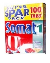Viên rửa chén somat  Super Spar Pack – 100 tabs luôn làm hài lòng những bà nội trợ khó tính nhất